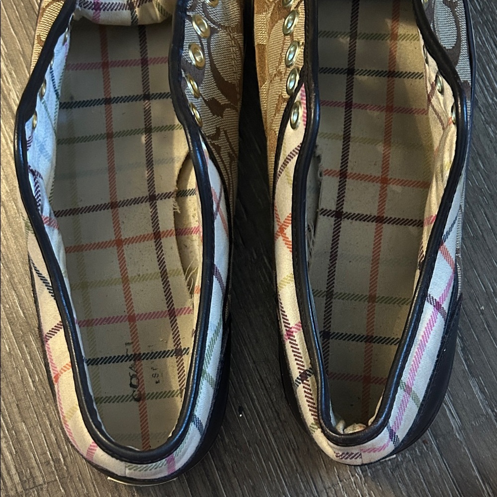 Coach Signature canvas sneakers size 9/10 Laces not included - Picture 4 of 7
